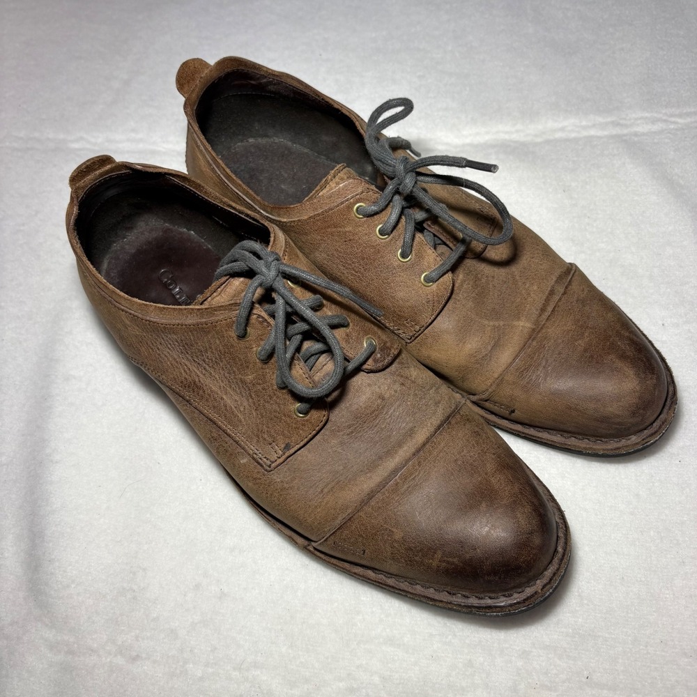Cole Haan Mens Brown Leather Cap Toe Oxford Dress Shoes‎ Size 11M Nike Air